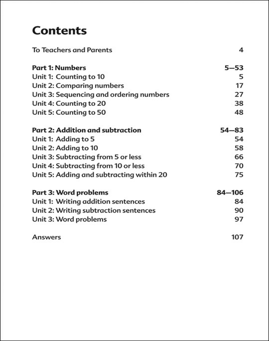 Foundation MathsNumbers Scholastic International